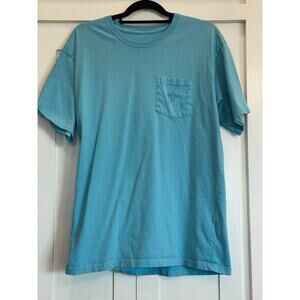 Guy Harvey blue T-shirt Large short sleeve Patriotic Shield billfish